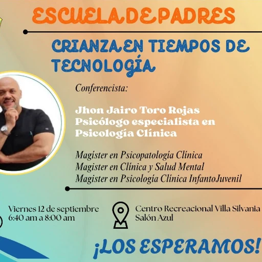 Invitación al II Encuentro Presencial de la Escuela de Padres–IE.Gimnasio Campestre ComfaOriente💙🧡
